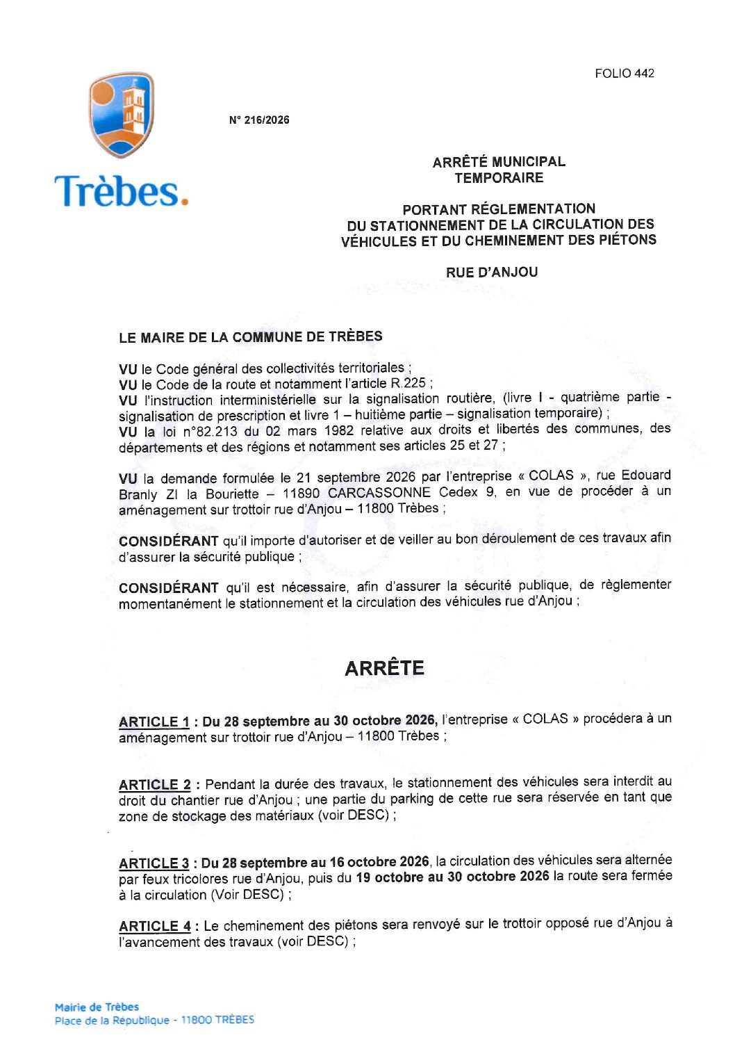 Aperçu du fichier Entreprise COLAS rue d&rsquo;Anjou Aménagement sur trottoir 