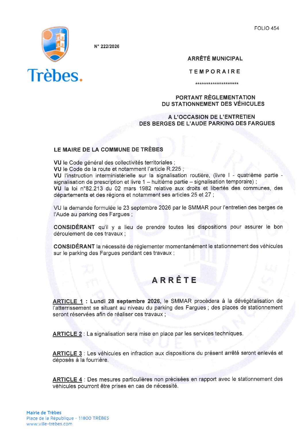 Aperçu du fichier Le SMMAR parking des Fargues dévégétalisation de l&rsquo; atterrissement 